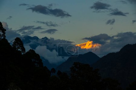 Beautiful Mountain Landscape Mt. Saipal Base Camp Trekking in Himalaya of Bajura Nepal