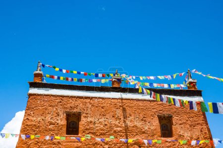 Photo for Century Old Jampa Lhakang Monastery in Lo Manthang of Upper Mustang in Nepal - Royalty Free Image