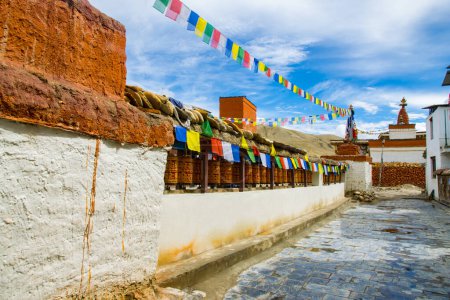 Photo for Small Stupas. Alleyways and Gompas around Kingdom of Lo Manthang in Upper Mustang of Nepal - Royalty Free Image