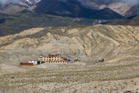 Namgyal Gompa Monastery in Desert of Lo Manthang of Upper Mustang in the Himalayas of Nepal