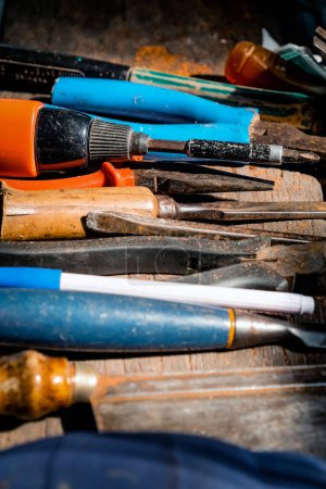 Photo for Artist hand tools for handcraft - Royalty Free Image