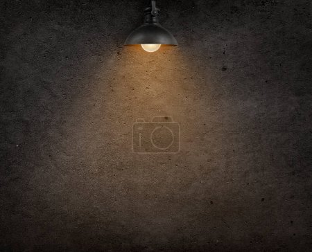 Téléchargez les photos : Lampe, intérieur, pièce, mur en béton - en image libre de droit