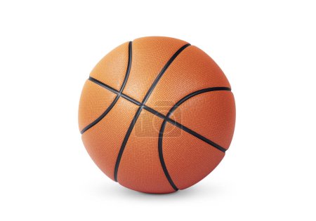 Photo for Orange basketball ball on white background - Royalty Free Image