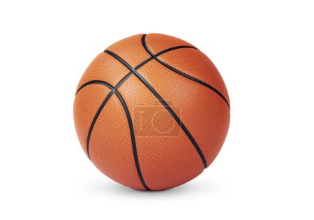 Photo for Orange basketball ball on white background - Royalty Free Image