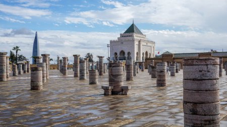 Téléchargez les photos : 02 _ Panorama du mausolée de Mohammed V à Rabat, Maroc. - en image libre de droit