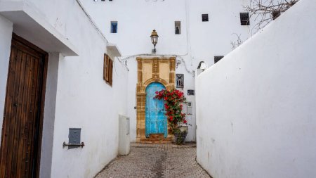 Photo for 01_Beautiful street in the Kasbah Oudaya, Rabat, Morocco. - Royalty Free Image