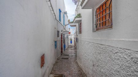 Photo for 02_Beautiful street in the Kasbah Oudaya, Rabat, Morocco. - Royalty Free Image