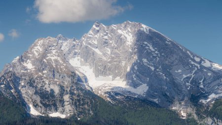 Belle vue sur la montagne Watzmann près du lac Konigssee dans le parc national de Berchtesgaden, Alpes bavaroises supérieures, Allemagne, Europe. Beauté de la nature concept arrière-plan
.