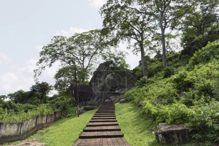 Photo for Sri Surya Pahar, Surya Mountain, Goalpara, Heritage Site, Assam, Northeast India. - Royalty Free Image