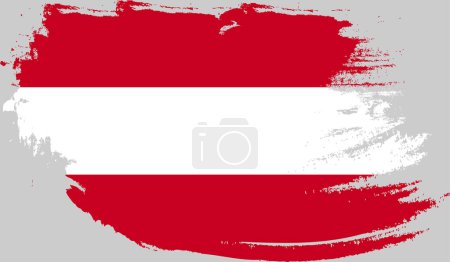 grunge flag of Austria