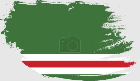 Illustration for Grunge flag of chechen republic of ichkeria - Royalty Free Image