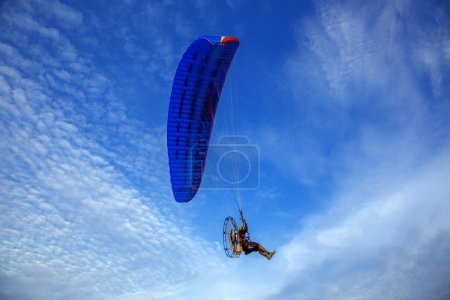 Photo for Para Motor is flying in the beautiful sky. - Royalty Free Image
