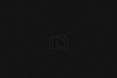Téléchargez les photos : Tissu textile noir, détail macro gros plan en motif carrelable sans couture, largeur de l'image 20cm - en image libre de droit