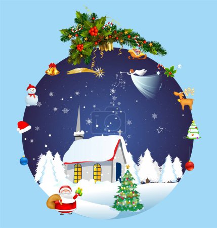 Téléchargez les photos : Composition avec une boule avec des éléments liés à Noël - en image libre de droit