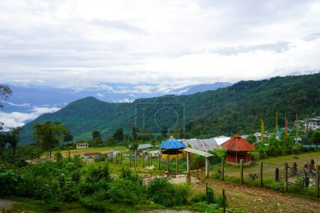 Schöne landschaftliche Schönheit von Sillery Gaon, Kalimpong