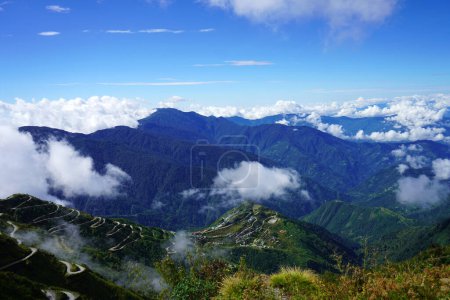 Photo for Green landscape of Zig Zag Road of Old Silk Route East Sikkim - Royalty Free Image