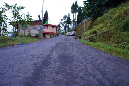 Photo for Inclined Road of Mountain at Padamchen Sikkim - Royalty Free Image