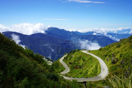 Photo for Mountain Zig Zag Road of East Sikkim Silk Route - Royalty Free Image