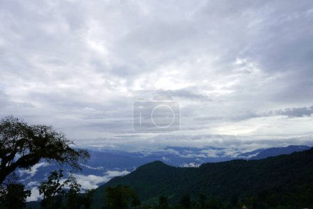 Sky Line vom schrägen Dorf Sillery Gaon von Kalimpong
