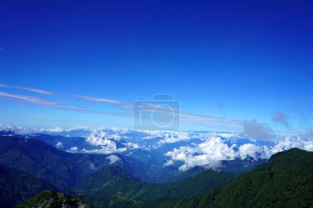 Photo for Skyline scenic beauty of Himalayan Range of Zuluk, Silk Route, Sikkim - Royalty Free Image