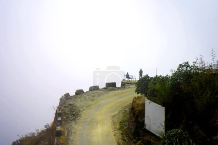 Photo for THE HAIRPIN BEND IN SILK ROUTE ZIG ZAG ROAD - Royalty Free Image