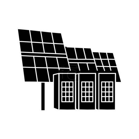 Ilustración de Icono de línea de color de batería solar. Fuentes de energía renovables. - Imagen libre de derechos