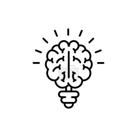 Illustration for Intelligence color line icon. Creative idea. - Royalty Free Image