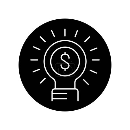 Ilustración de Icono de línea de inicio. crowdfunding empresarial y finanzas - Imagen libre de derechos