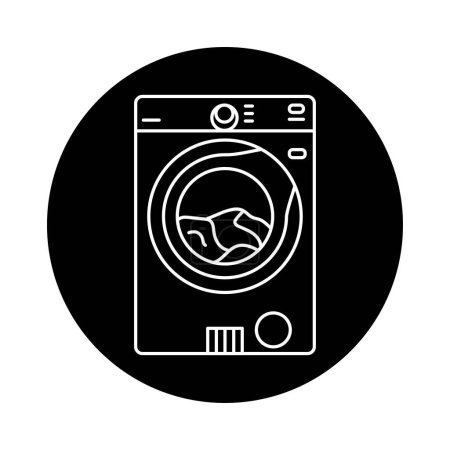 Téléchargez les illustrations : Washing machine color line icon. Kitchen device. - en licence libre de droit