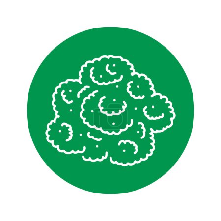 Ilustración de Icono de línea de color brócoli. Alimento saludable. - Imagen libre de derechos