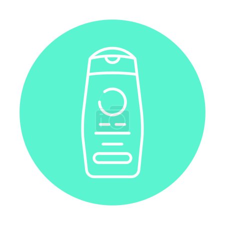 Ilustración de Gel de ducha línea de color icono. Pictograma para página web - Imagen libre de derechos