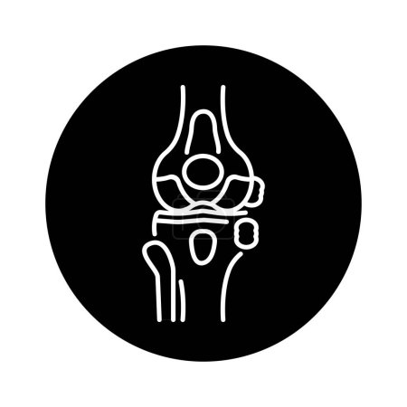 Illustration for Infectious Arthritis color line icon. Pictogram for web page - Royalty Free Image