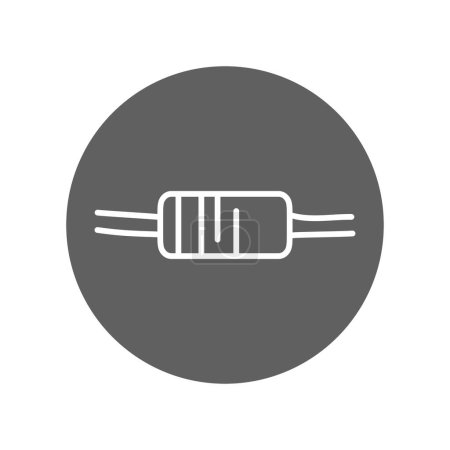Ilustración de Pequeños diodos de señal icono de línea negra. Pictograma para página web - Imagen libre de derechos