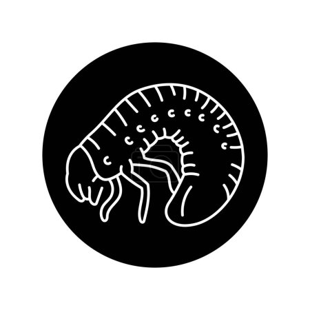 Illustration for Maybug indect black line icon. - Royalty Free Image