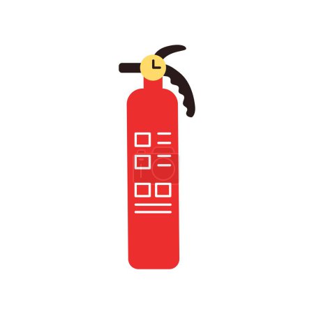 Téléchargez les illustrations : Icône couleur de l'extincteur. Équipement portatif de lutte contre l'incendie. - en licence libre de droit