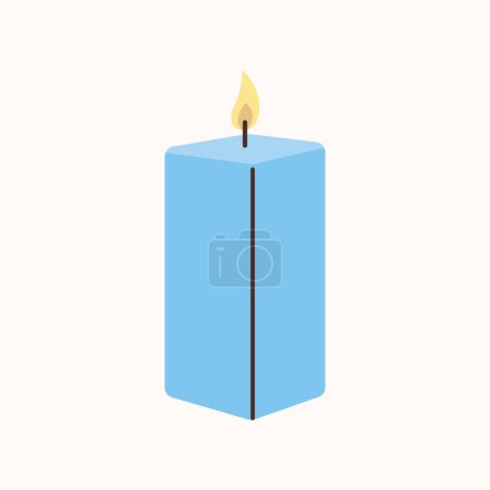 Illustration for Soy wax candles flat element. - Royalty Free Image