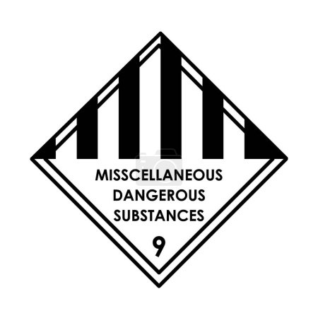 Illustration for Misscellaneous dangerous substances color element. Hazardous material. - Royalty Free Image