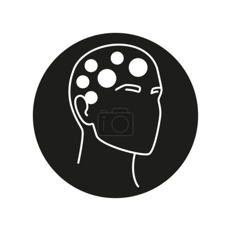 Ice pick Headache color icon. Vector isolated illustration