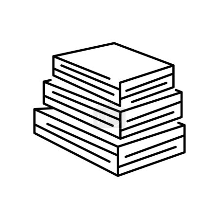 Platten aus Holzmaterialien säumen das schwarze Symbol. Anmeldung für Webseite, mobile App