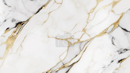 Illustration for Marble with gold. Vector texture background. Wedding luxury card. - Royalty Free Image