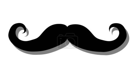 Ilustración de Icono del bigote de Italia. Ilustración simple de ícono de vector de bigote italia para web. - Imagen libre de derechos