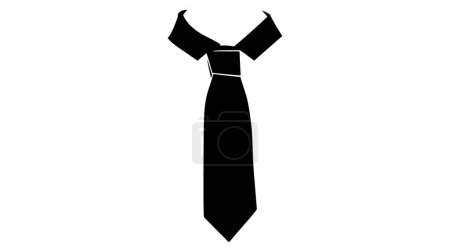 Krawattensymbol im trendigen flachen Stil isoliert auf grauem Hintergrund. Krawatte Symbol für Ihre Website-Design, Logo, App, ui. Vektorillustration, Eps10.