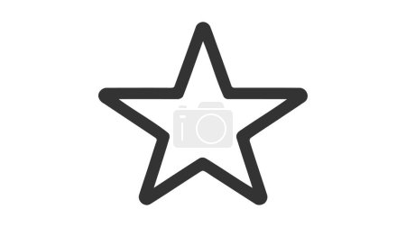 Illustration for Star vector icon isolated on white background. - Royalty Free Image