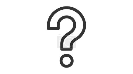 Question mark sign in a speech bubble vector icon on white background.