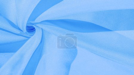 Foto de Tela de seda azul, tela de satén suave en tonos de zafiro. Textura, fondo, patrón - Imagen libre de derechos