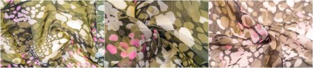 Téléchargez les photos : Foulard en soie pour femme avec des cercles abstraits en blanc, rose, rouge et brun. Accessoire élégant et polyvalent pour toute tenue. Ajoute des couleurs et des motifs vibrants à votre look. - en image libre de droit
