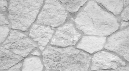 Téléchargez les photos : Fond flou. La texture de la pierre encastrée dans le mur, blanc - en image libre de droit