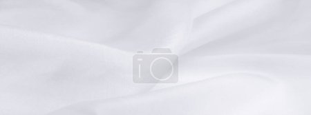 Photo for Blurred white silk fabric. Light and elegant organza with a satin finish is perfect for bulky and structured projects. - Royalty Free Image