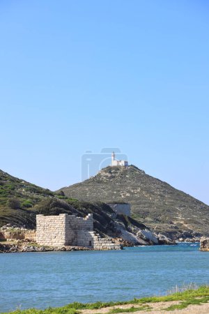 Ancient Ruins in the ancient city of Knidos. Landscape with ancient ruins. Mugla / Datca / Turkey