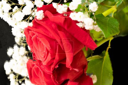 Photo for Beautiful bouquet with roses, close up - Royalty Free Image